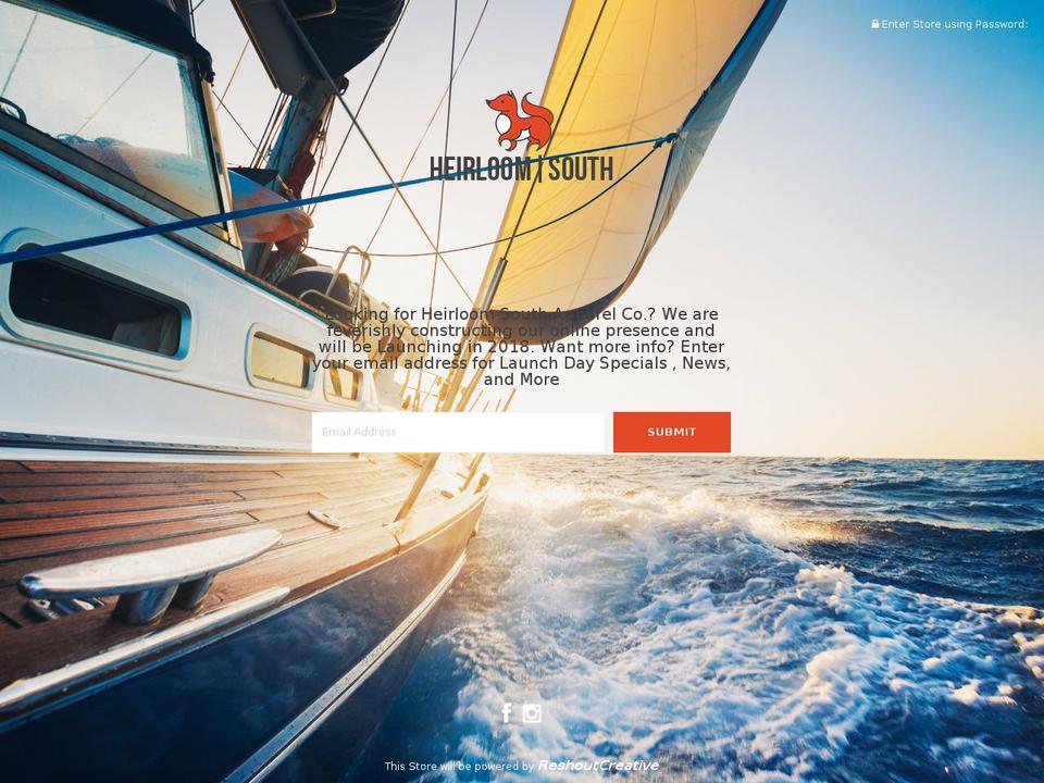 heirloomsouthapparel.com — Shopify storefront screenshot