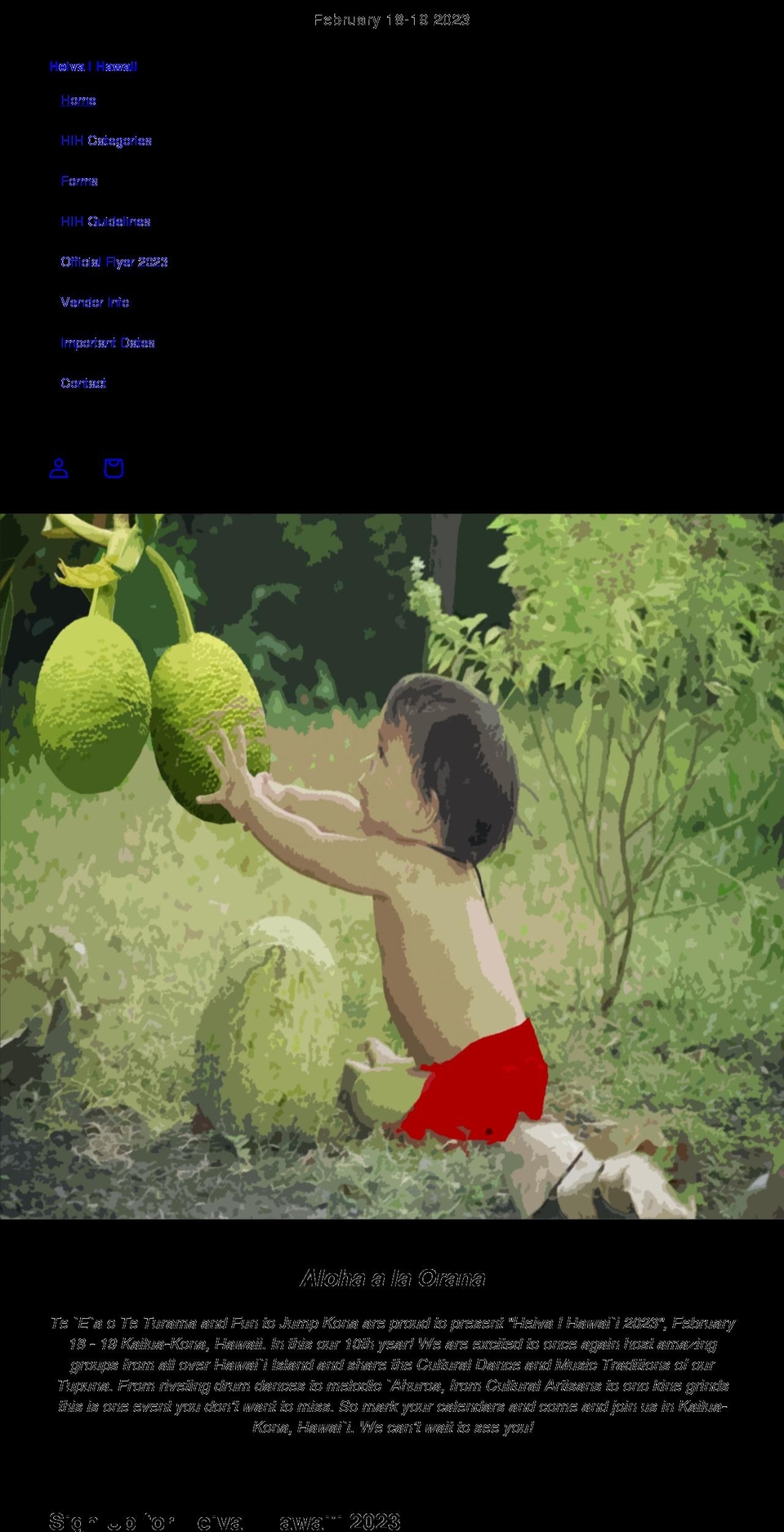 heivaihawaii.com shopify website screenshot