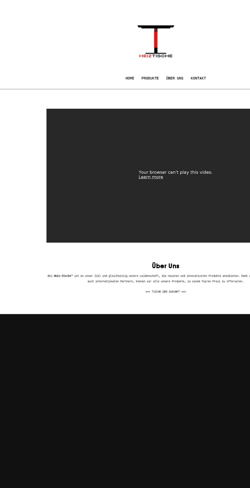 heiz-tische.ch shopify website screenshot