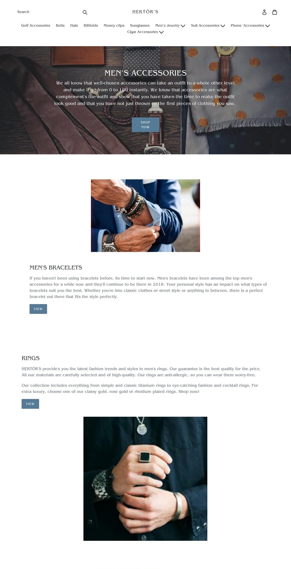 hektors.net shopify website screenshot