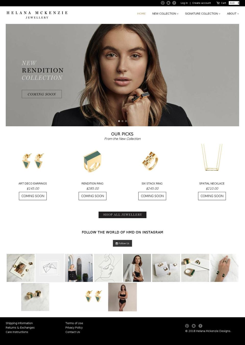 helanamckenzie.com shopify website screenshot