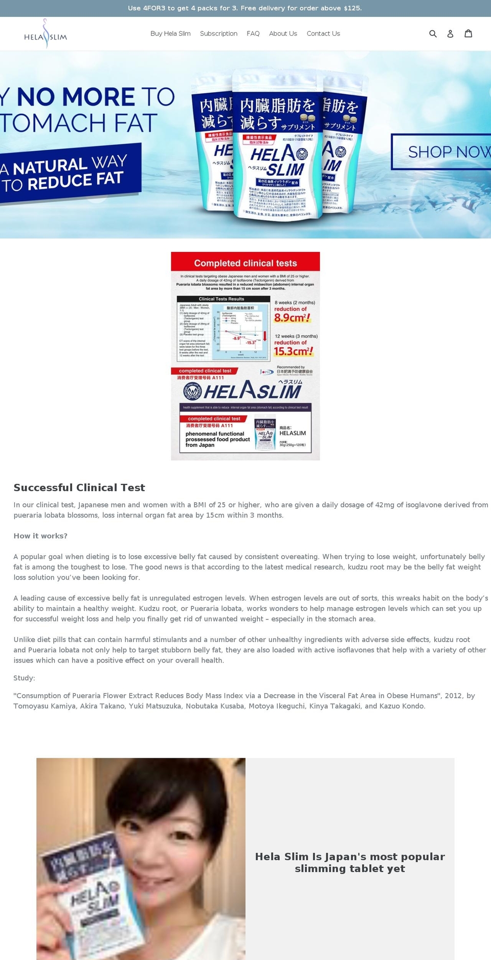 helaslim.com — Shopify storefront screenshot