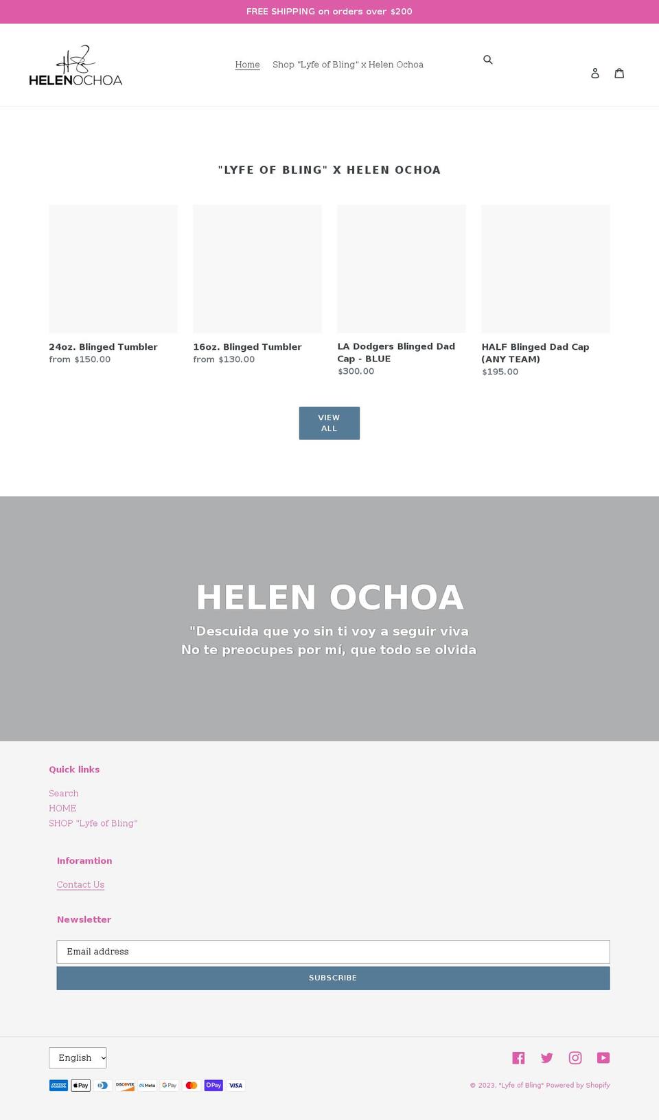 helen8a.com shopify website screenshot