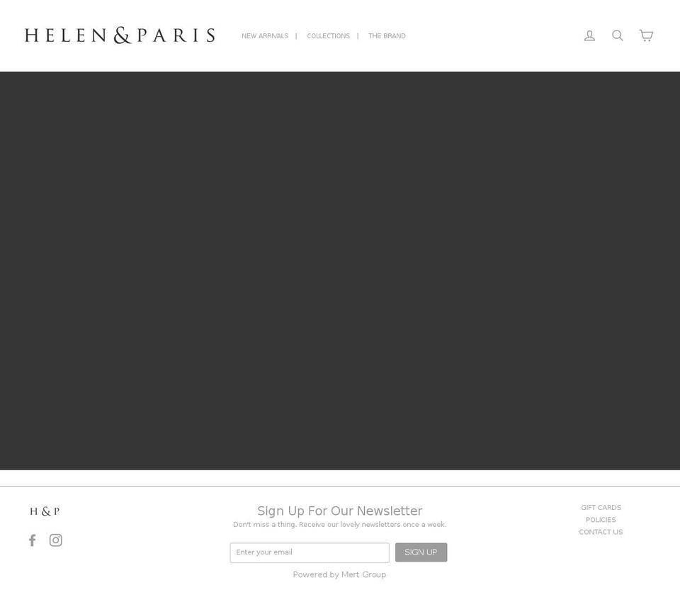 Helen\u0026Paris - Live Shopify theme site example helenandparis.com