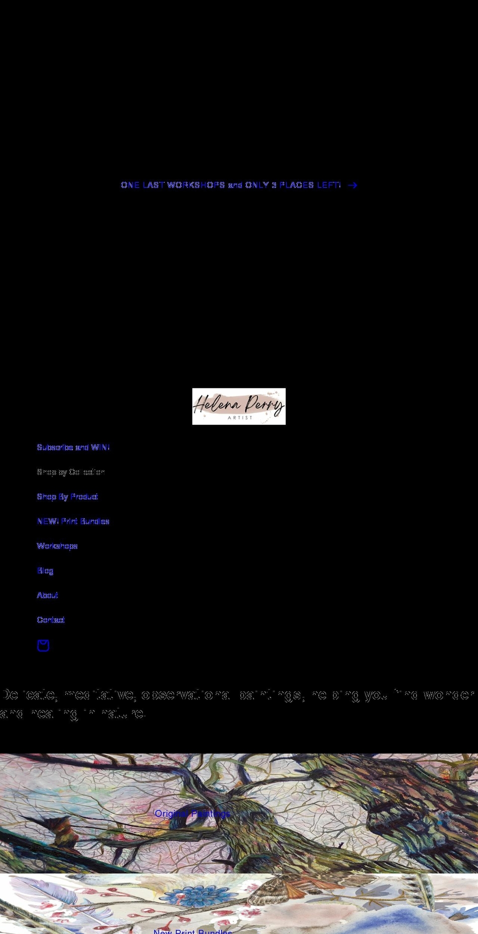 helenaperry.co.uk shopify website screenshot