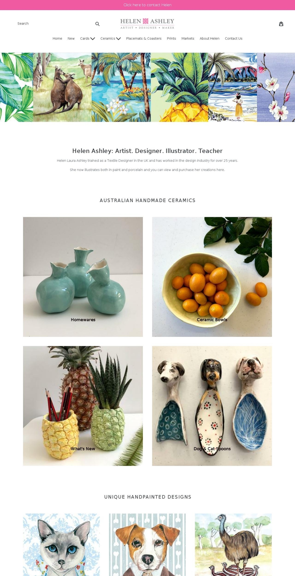 helenashleydesigns.com shopify website screenshot