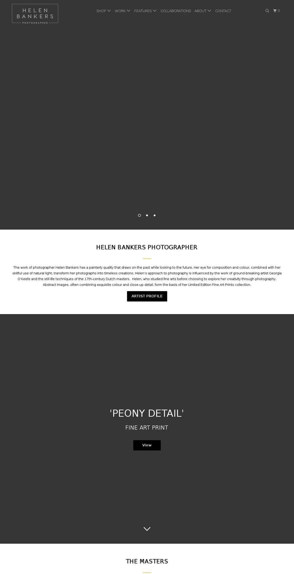 helenbankers.com — Shopify storefront screenshot