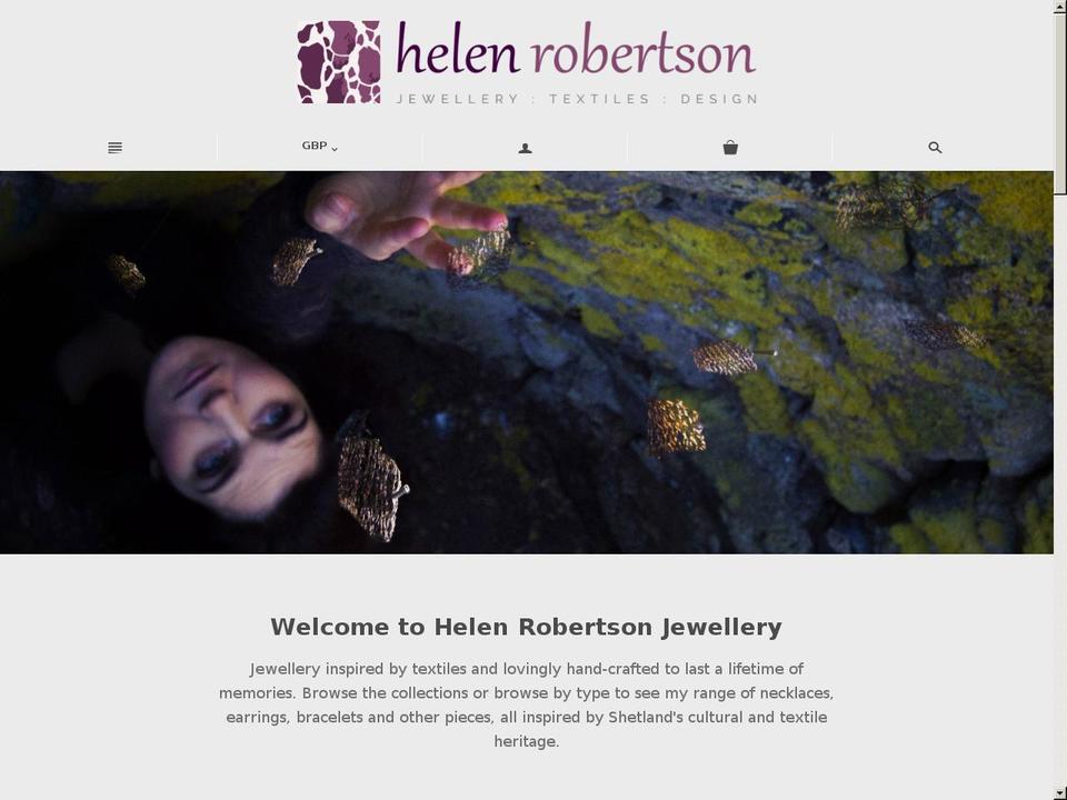 helenrobertson.com shopify website screenshot