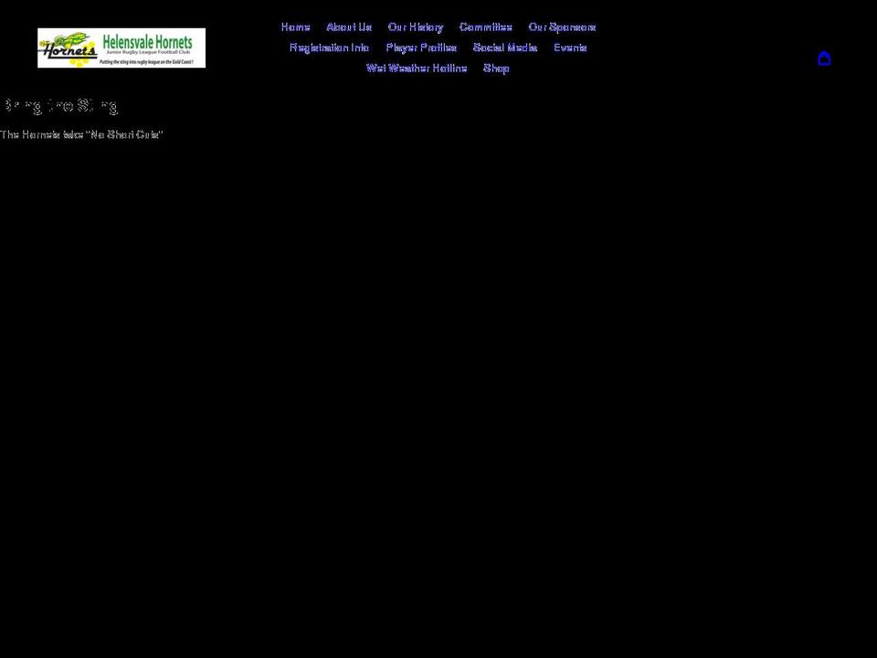helensvalehornets.com.au shopify website screenshot