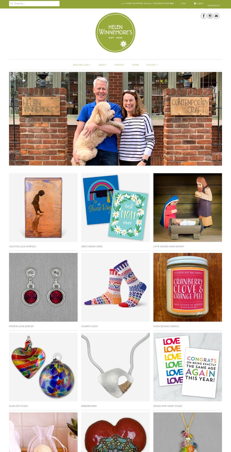helenwinnemores.com shopify website screenshot