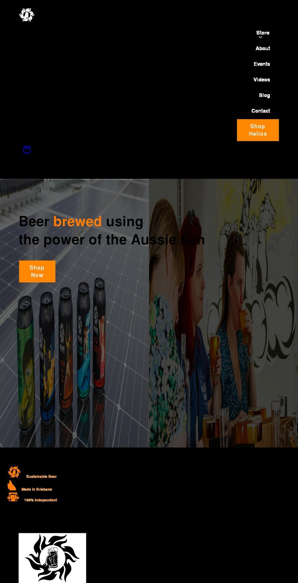 helios-brewing-company.myshopify.com shopify website screenshot