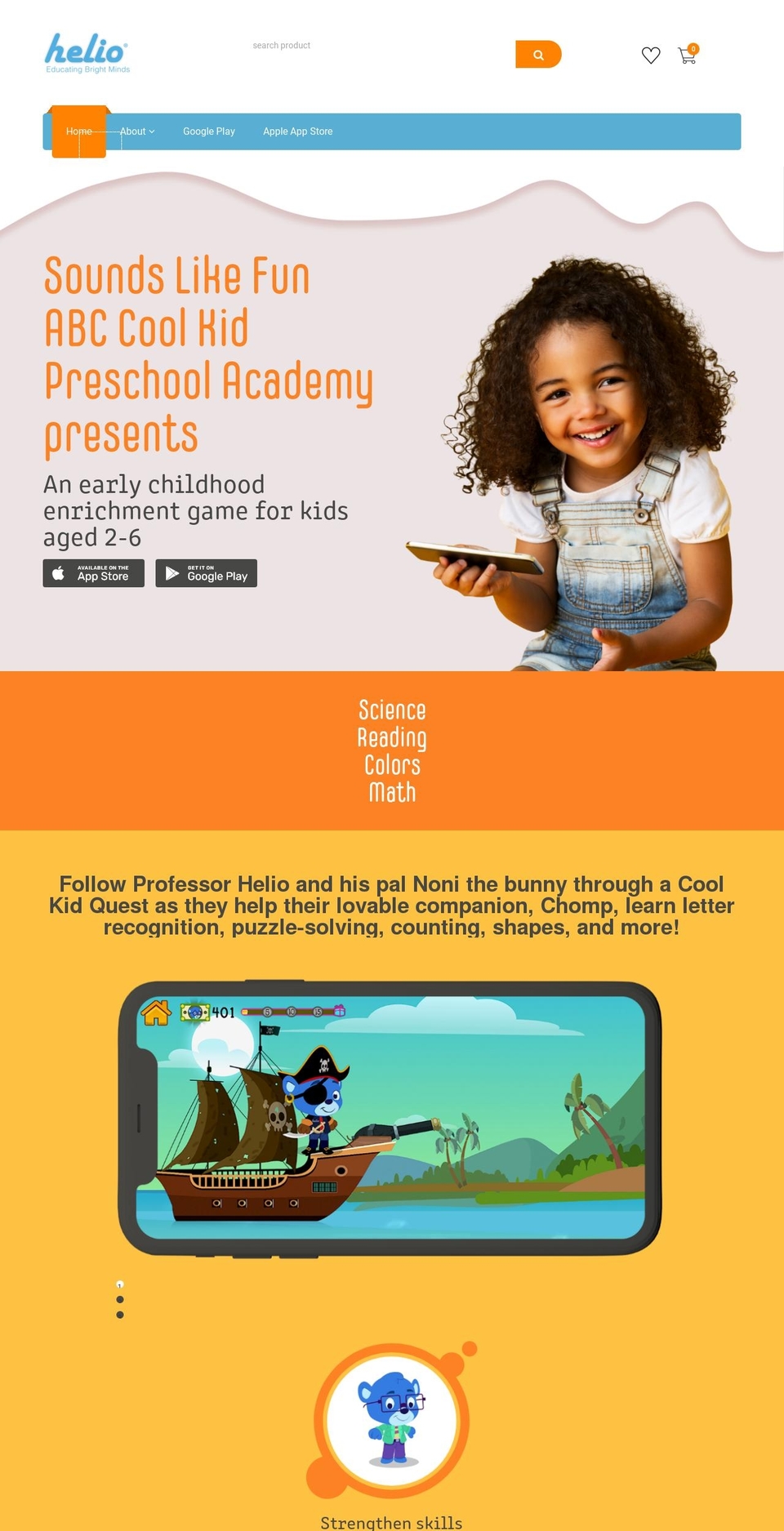 heliosite.com shopify website screenshot