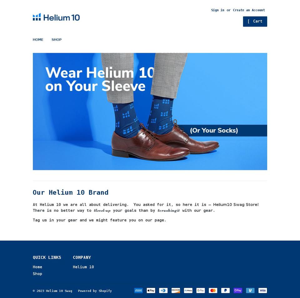 helium10shop.com shopify website screenshot