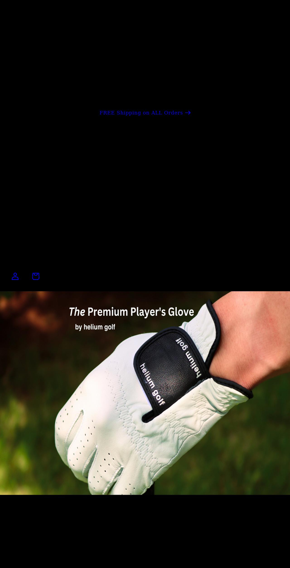 heliumgolf.com shopify website screenshot