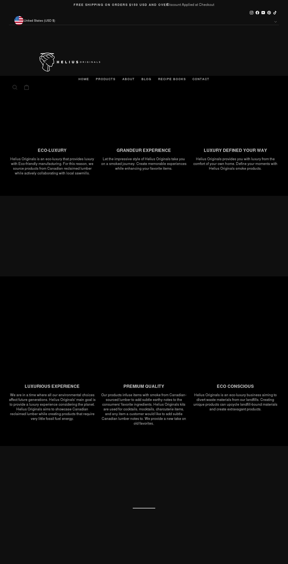 heliusoriginals.com shopify website screenshot