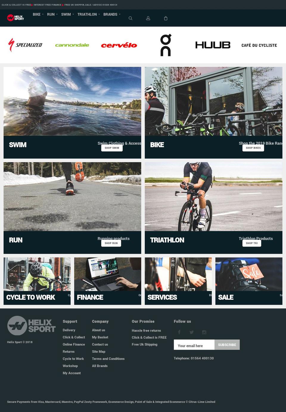 helixsport.co.uk shopify website screenshot