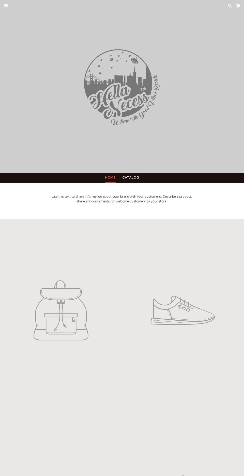 hellanecessary.com — Shopify storefront screenshot