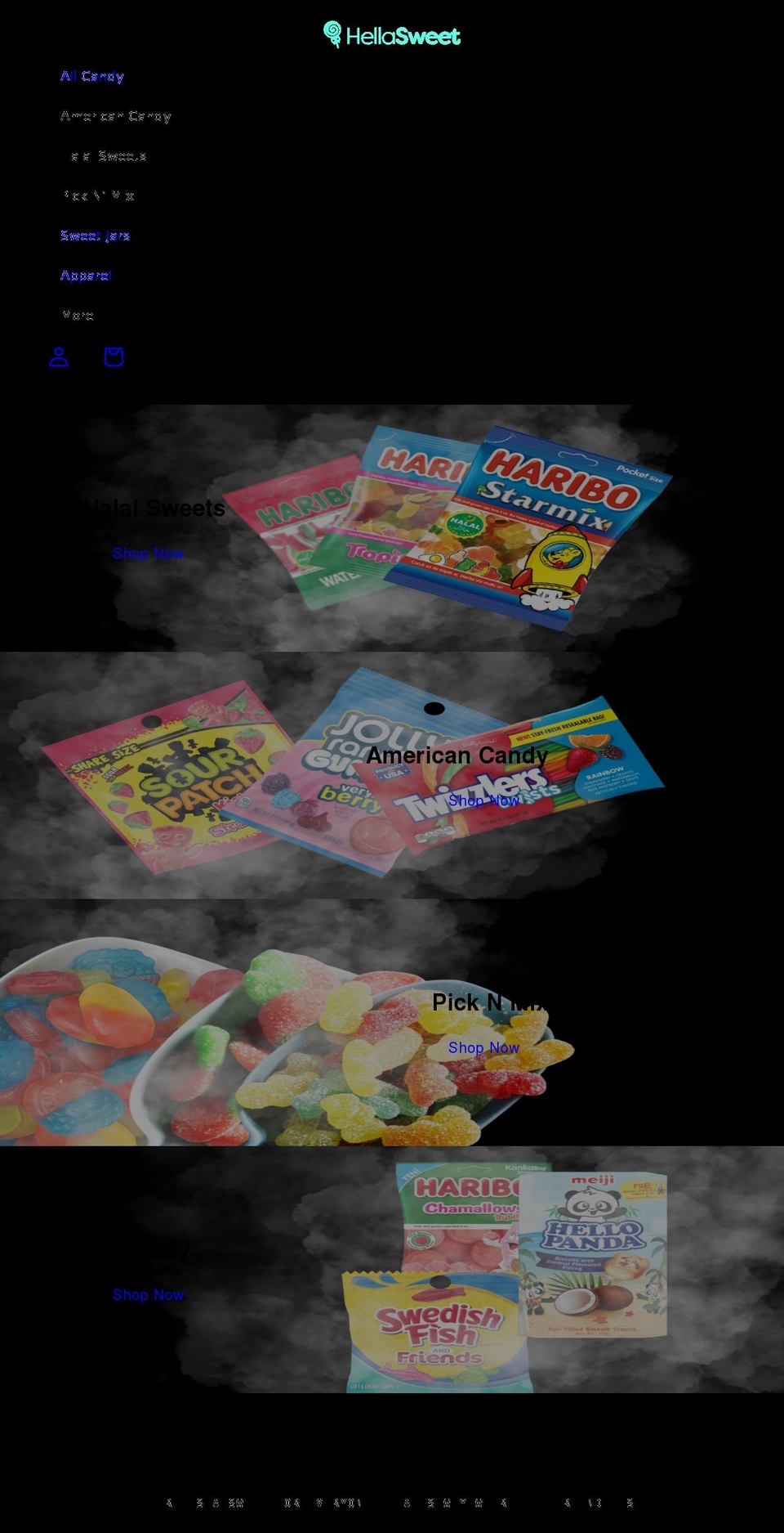 hellasweet.co.uk shopify website screenshot