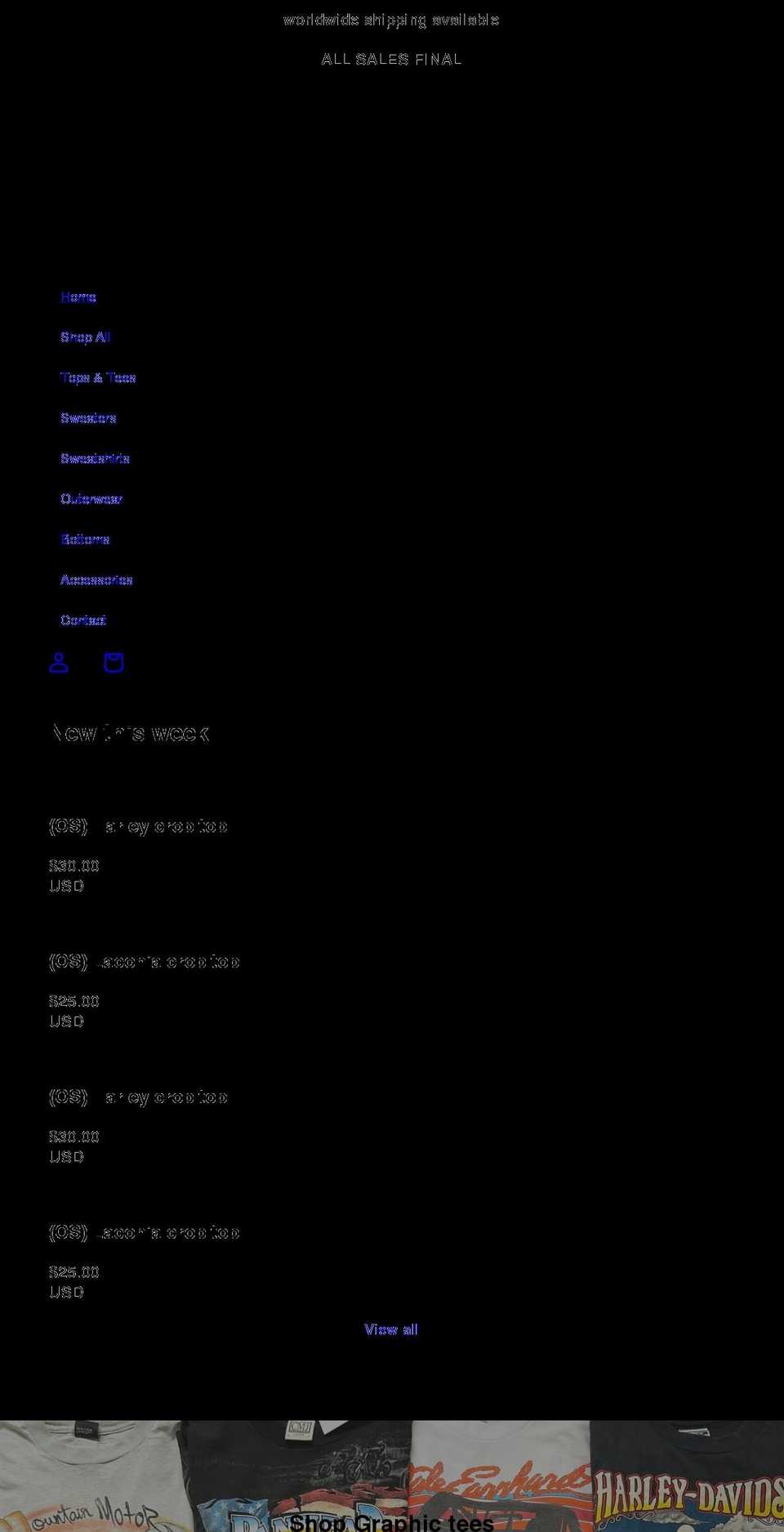 hellbentvtg.com shopify website screenshot