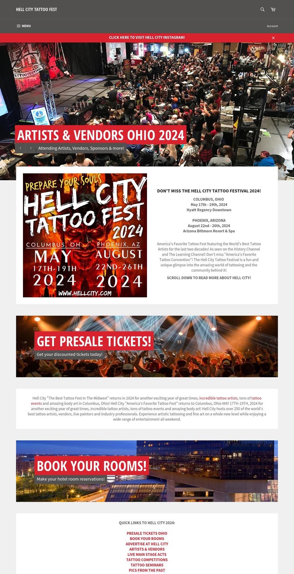 hellcity.com shopify website screenshot