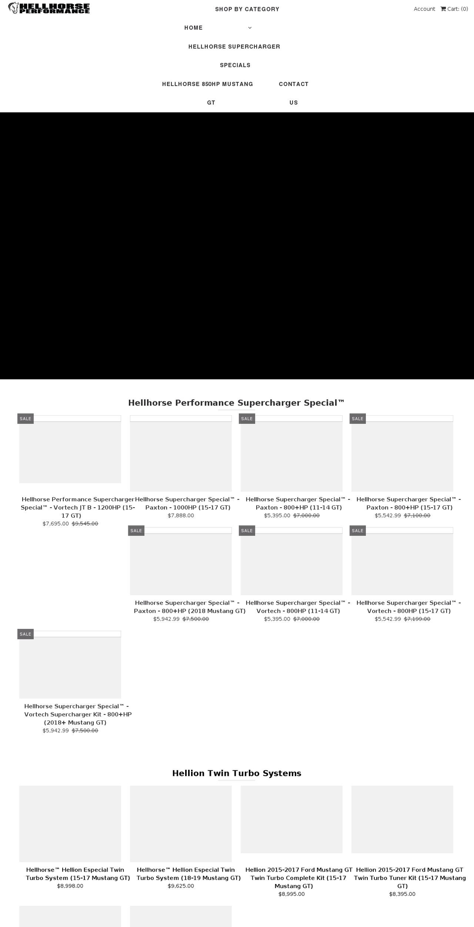 hellhorseperformance.com shopify website screenshot