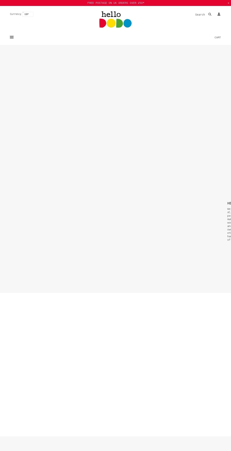 hello-dodo.com shopify website screenshot