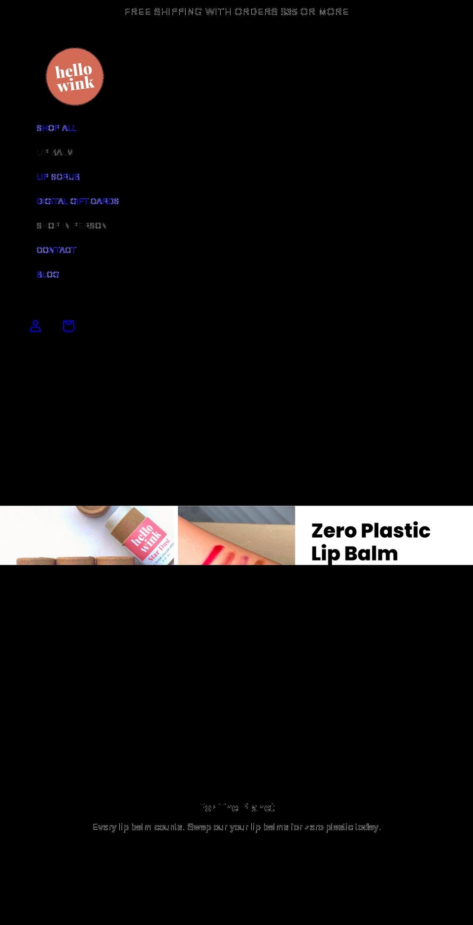 hello-wink.com shopify website screenshot