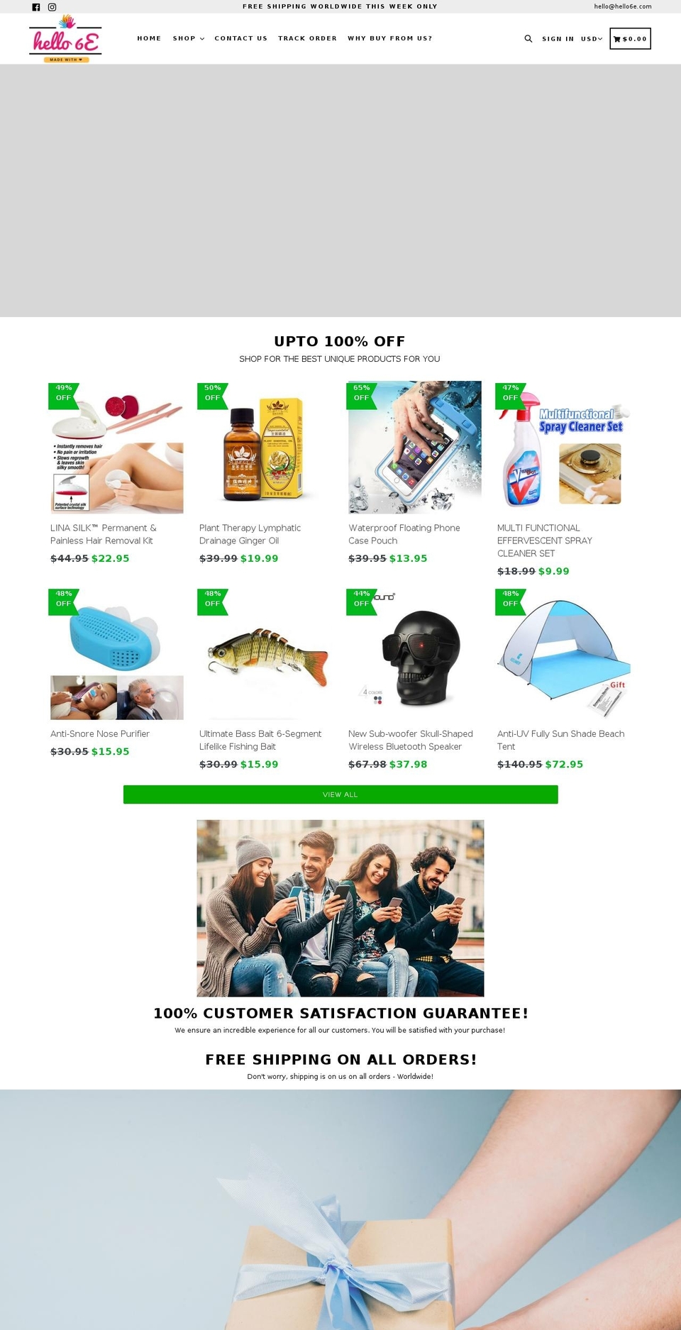 hello6e.com — Shopify storefront screenshot