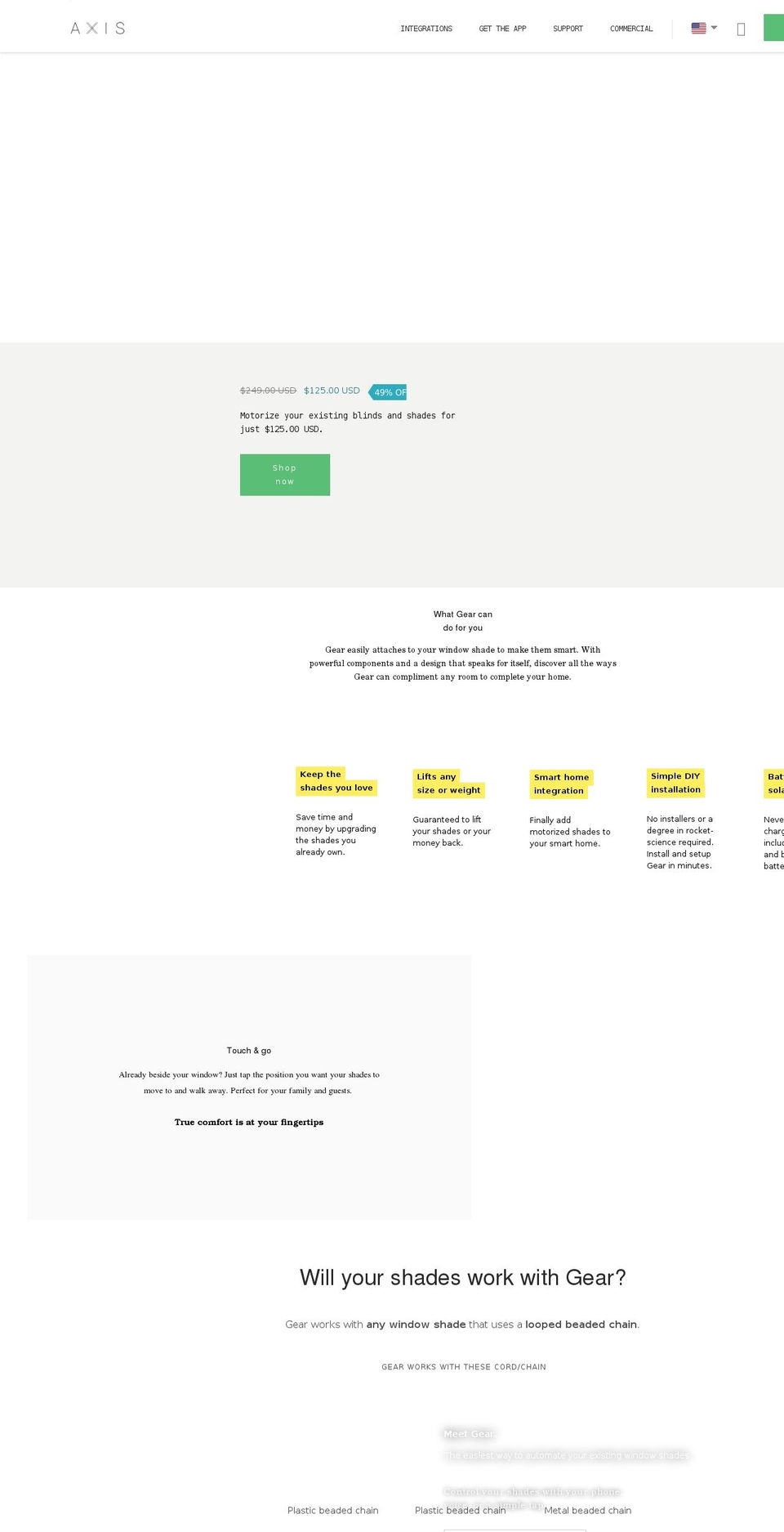 helloaxis.com shopify website screenshot
