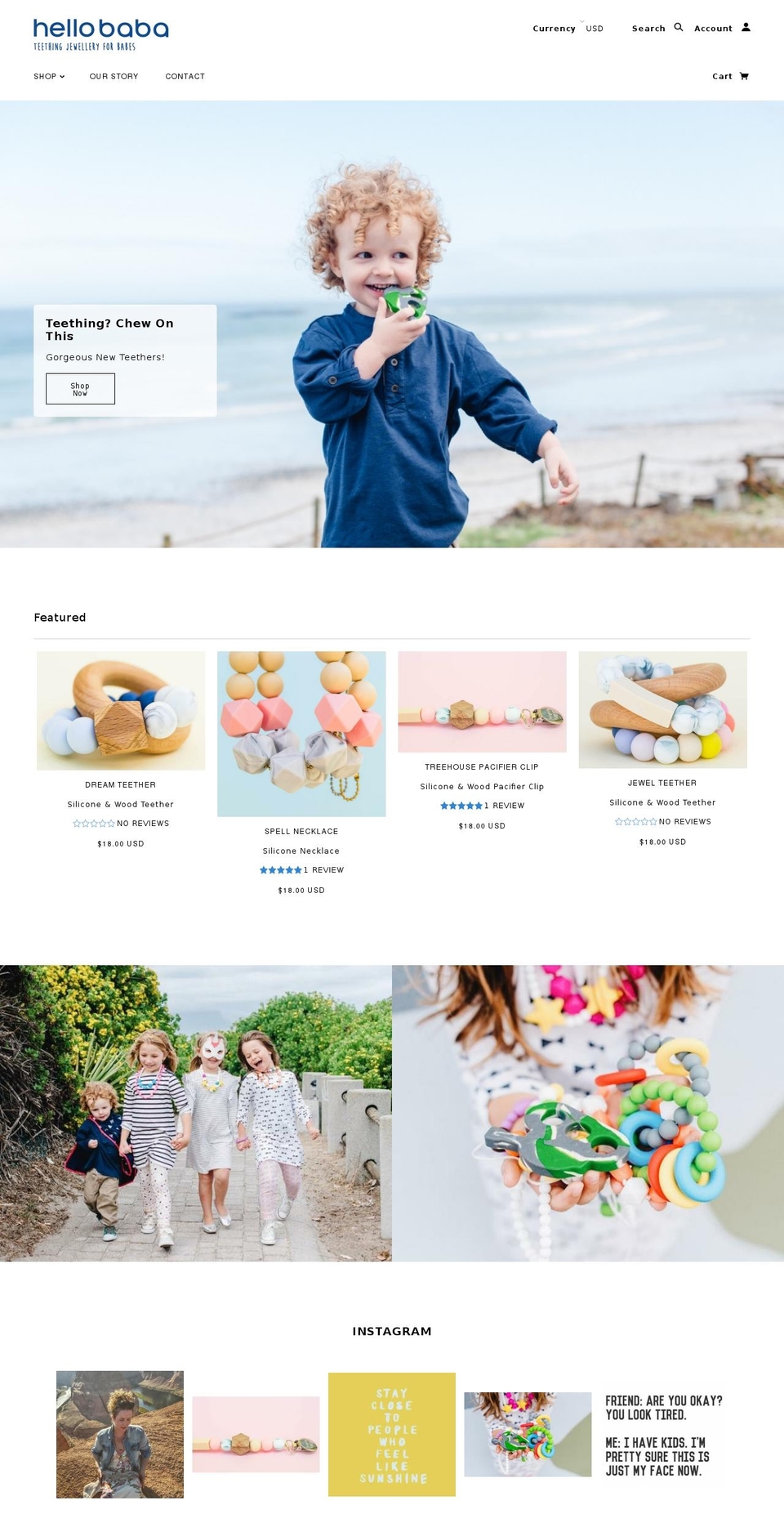 hellobaba.com shopify website screenshot
