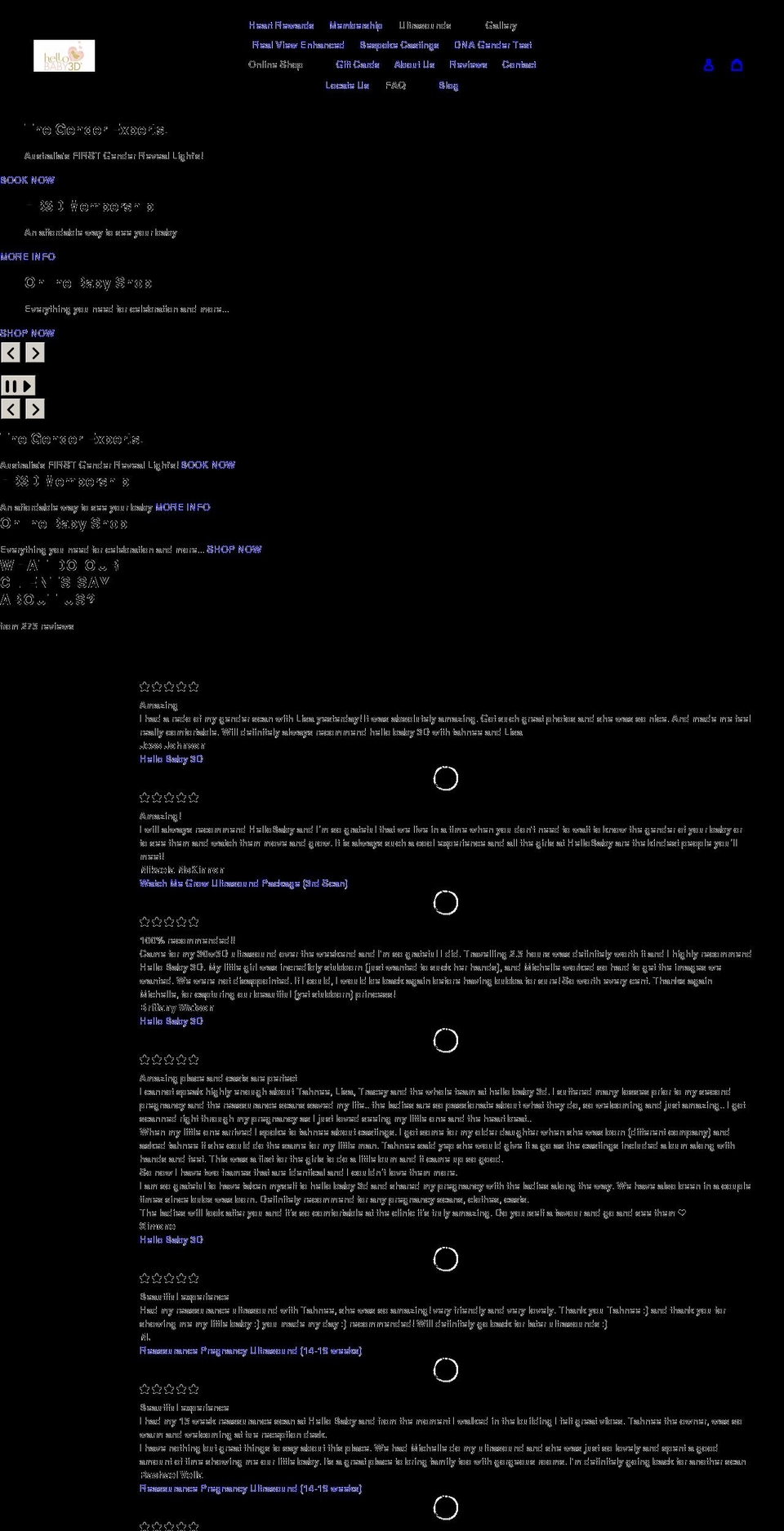 hellobaby3d.com shopify website screenshot