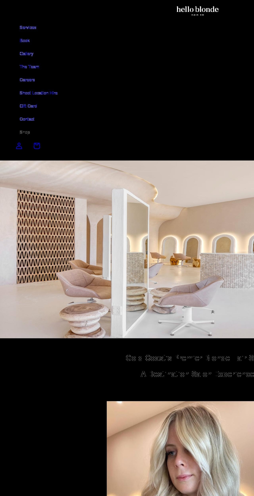helloblonde.com.au shopify website screenshot