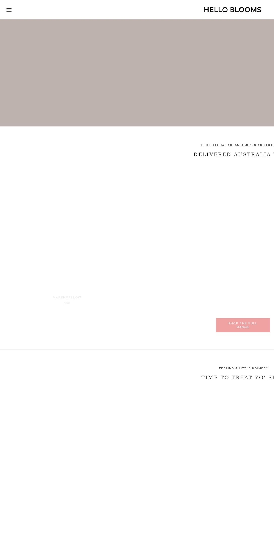 hellobloomsauswide.com.au shopify website screenshot