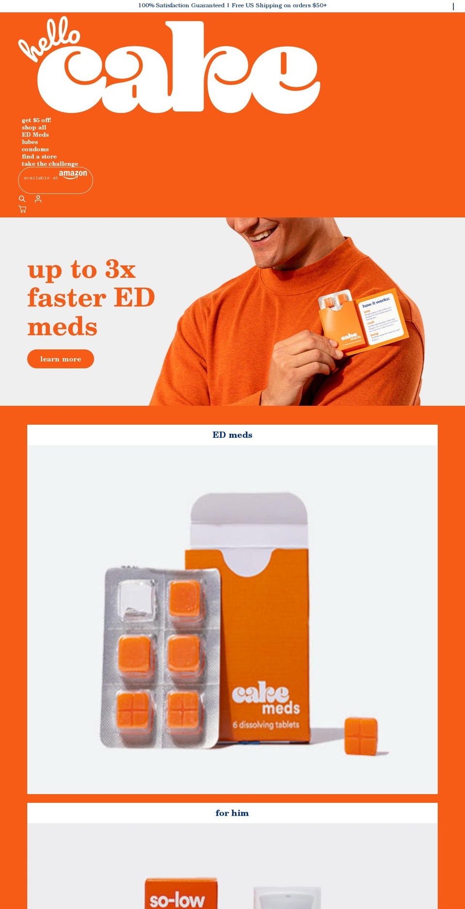 hellocake.com shopify website screenshot