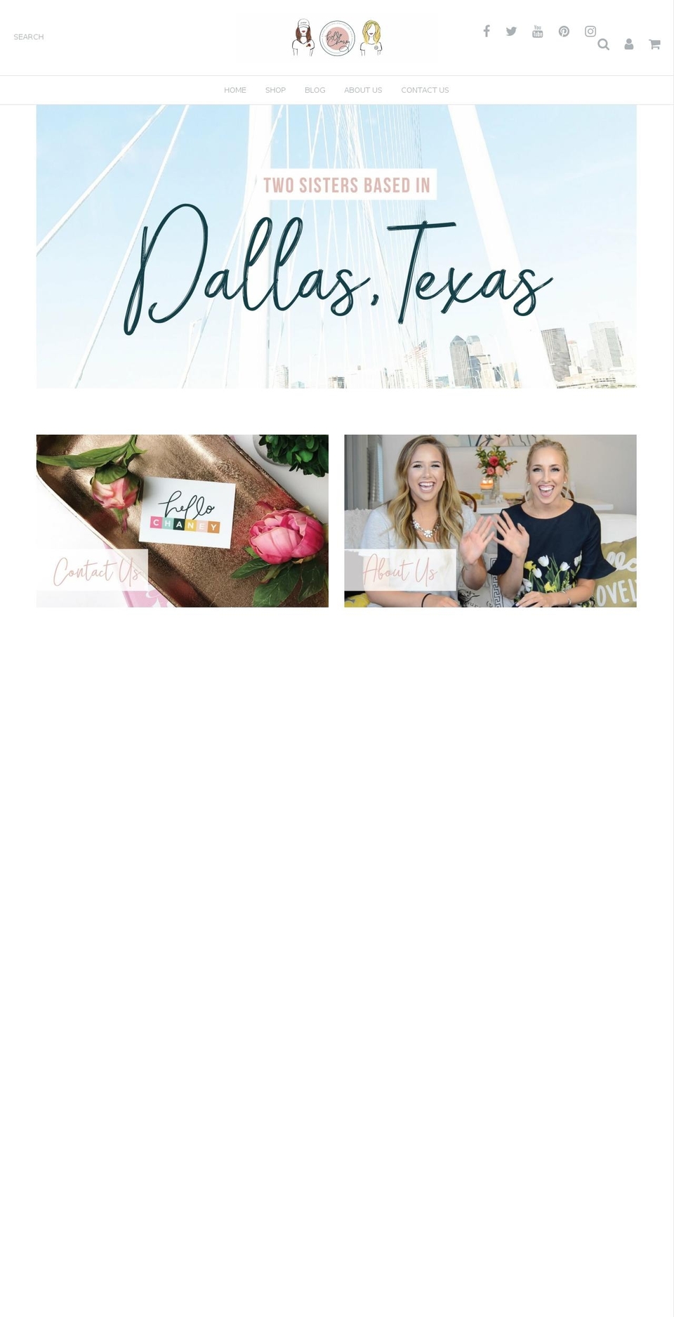 hellochaney.com — Shopify storefront screenshot