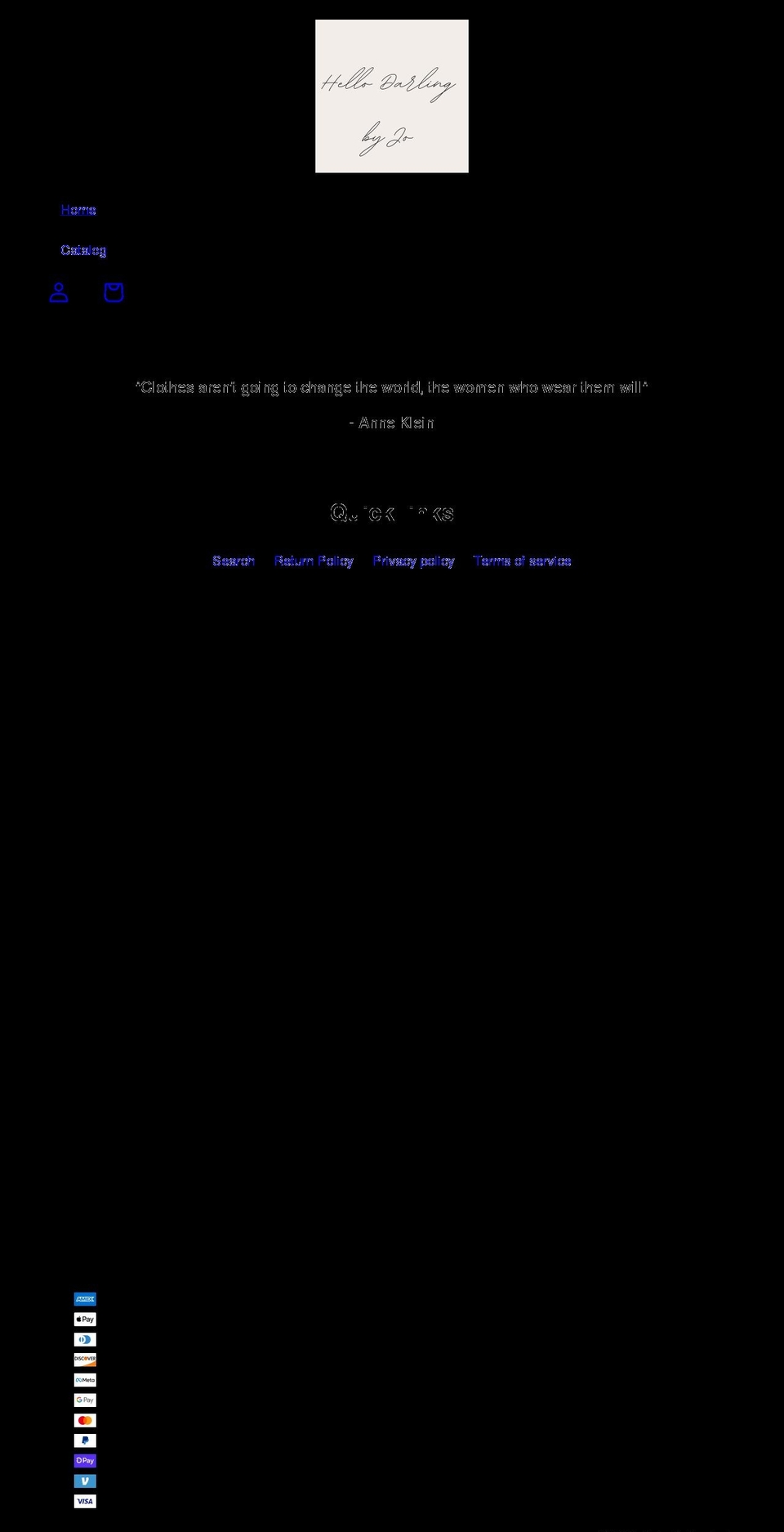 hellodarlingbyjo.com shopify website screenshot