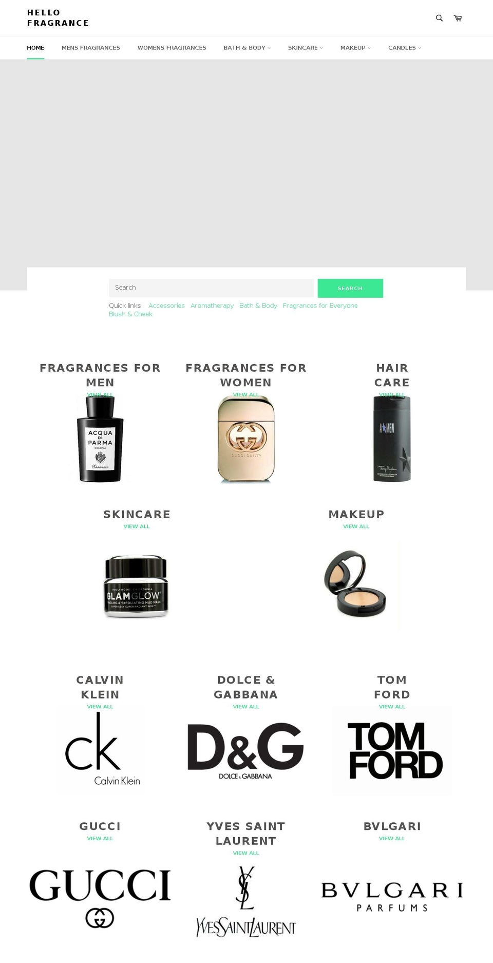 hellofragrance.com — Shopify storefront screenshot