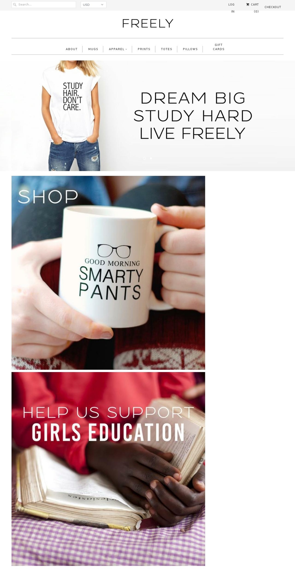 hellofreely.com shopify website screenshot