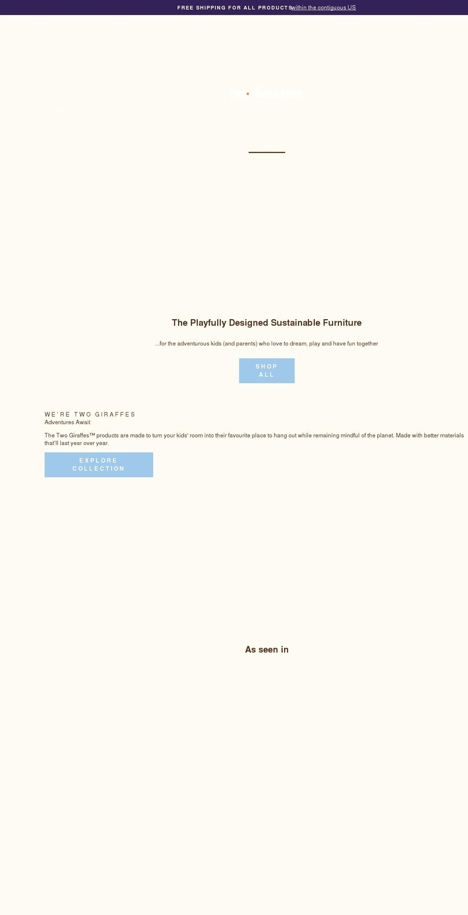 hellogiraffes.com shopify website screenshot