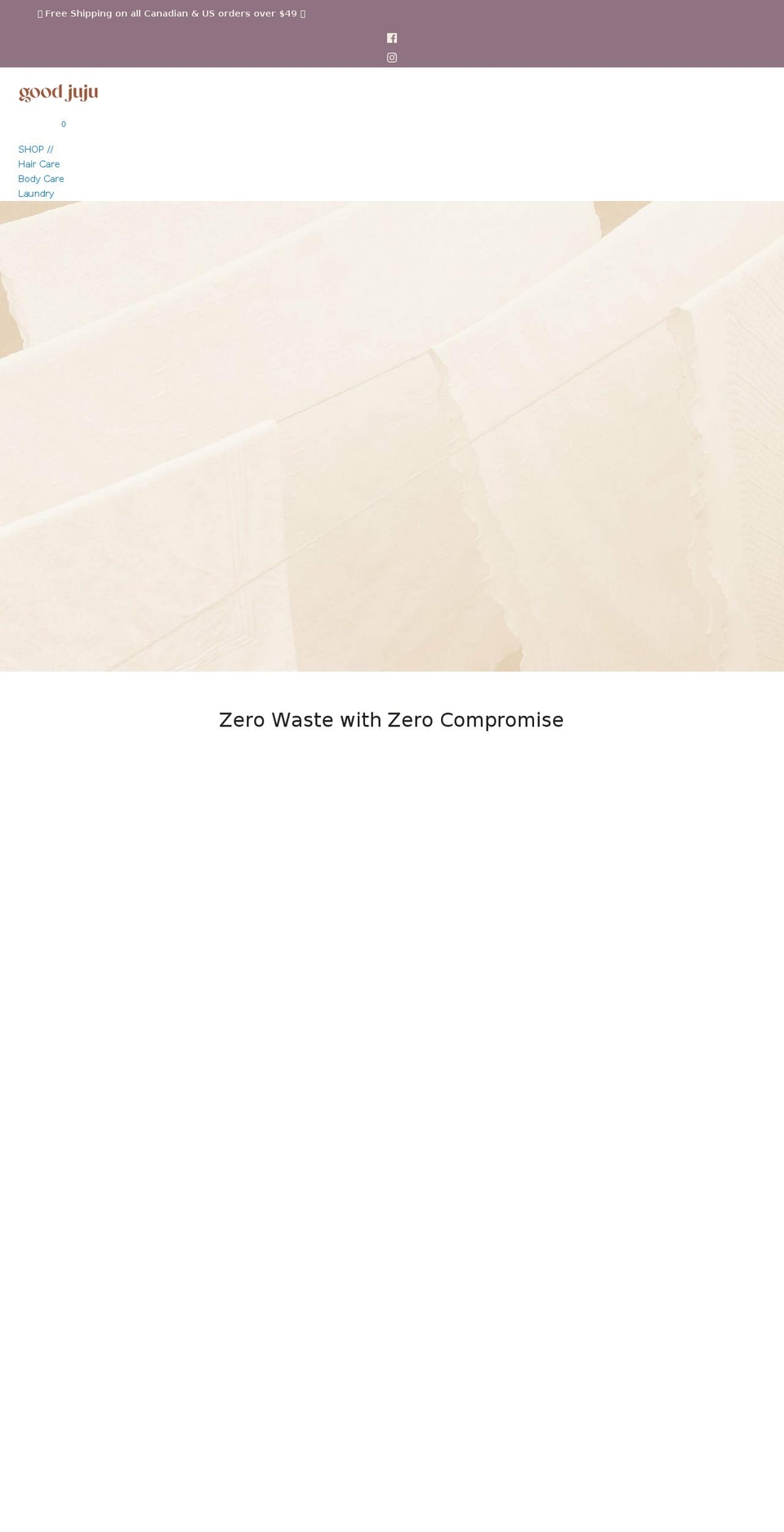 hellogoodjuju.com shopify website screenshot