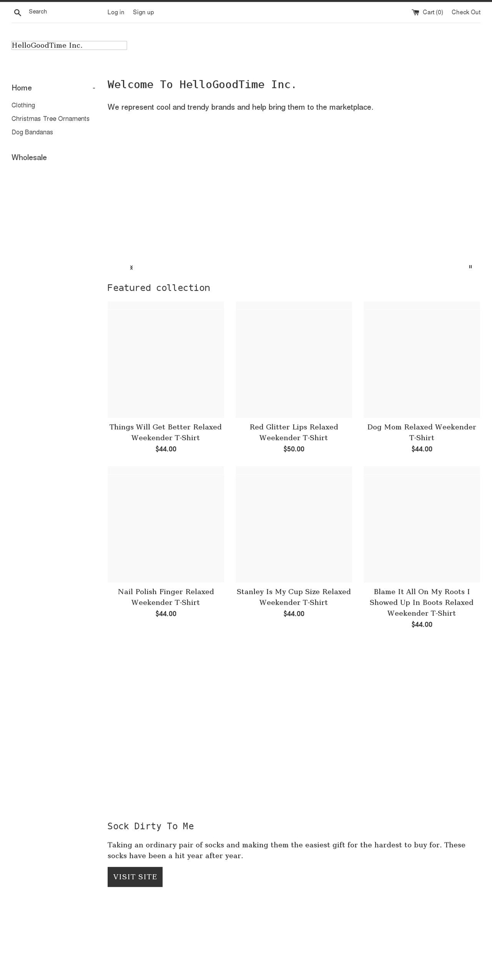 hellogoodtime.com shopify website screenshot