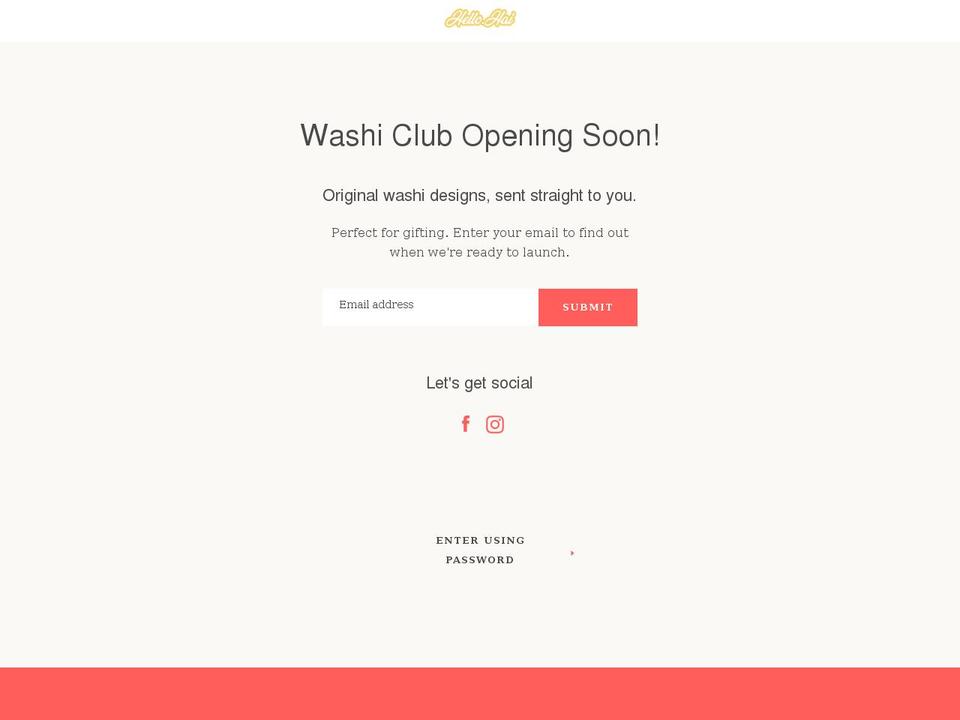 Narrative live Shopify theme site example hellohai.com