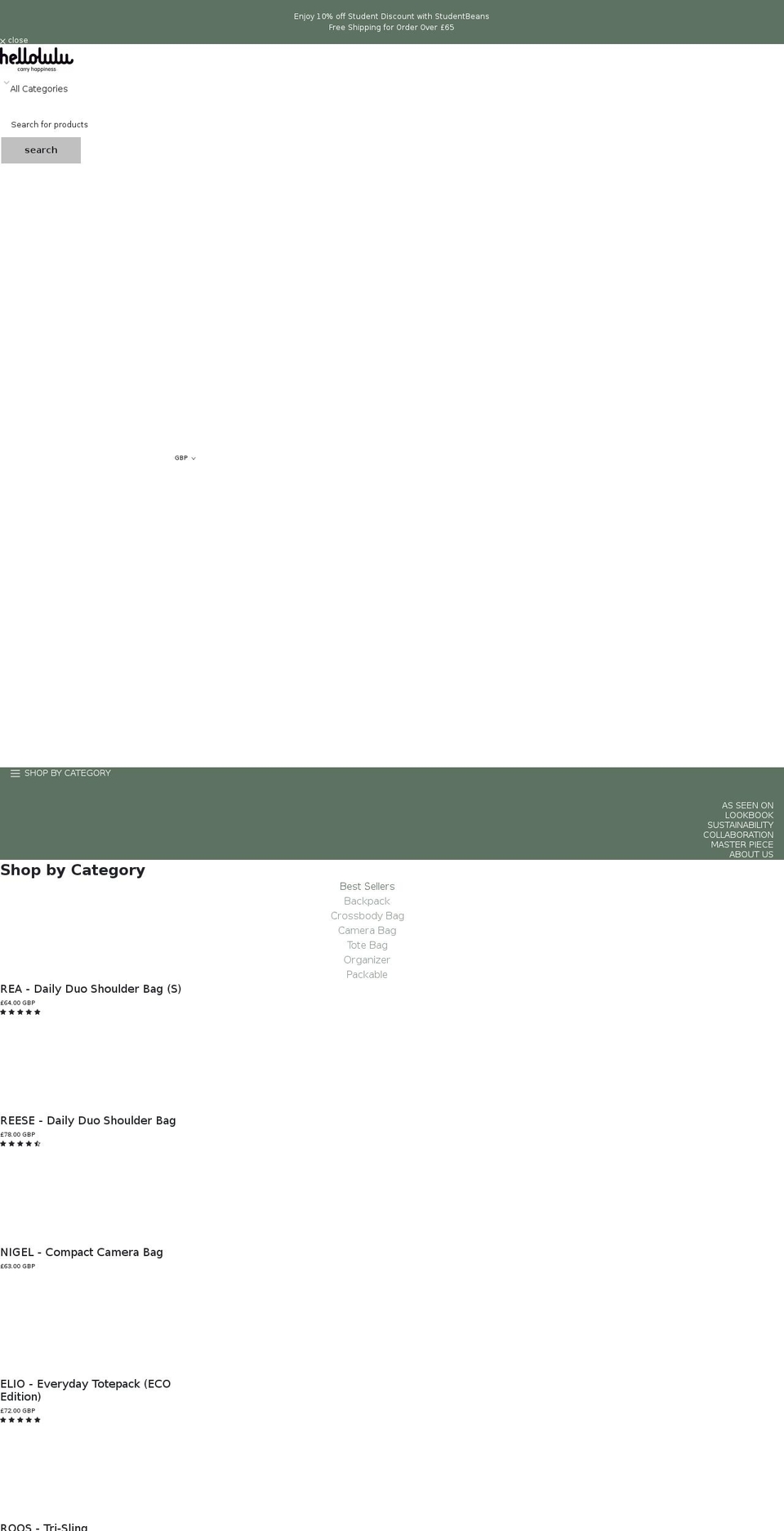 hellolulu.co.uk shopify website screenshot
