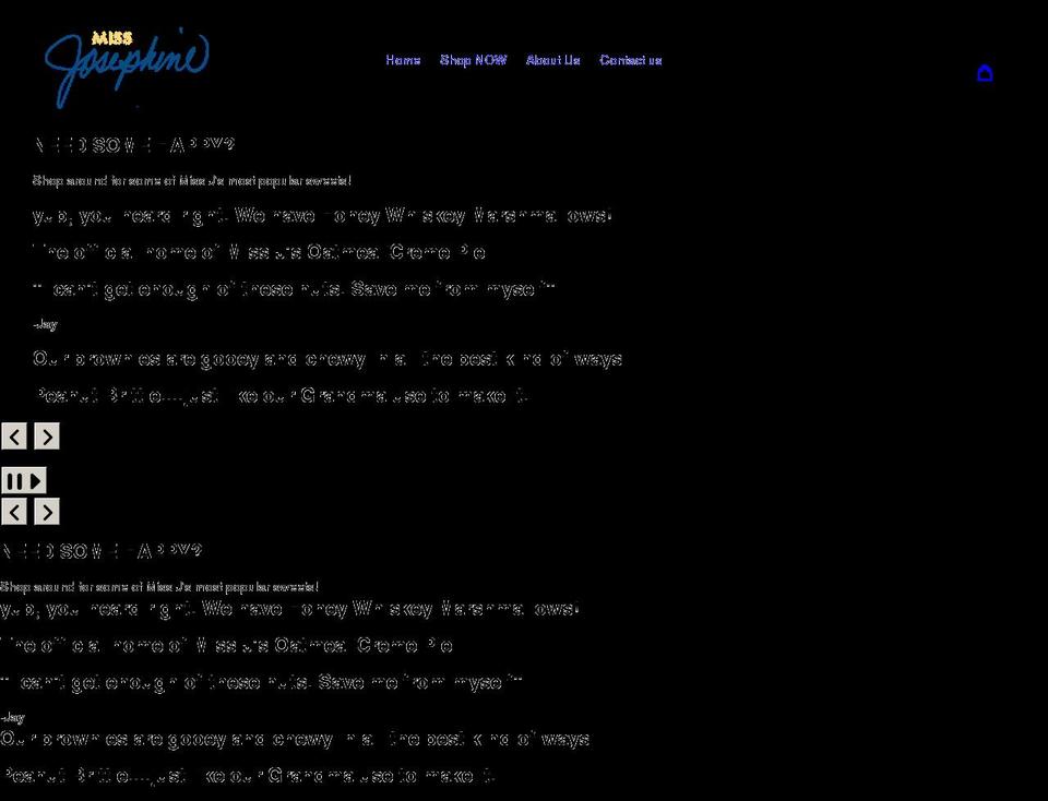 hellomissjosephine.com shopify website screenshot
