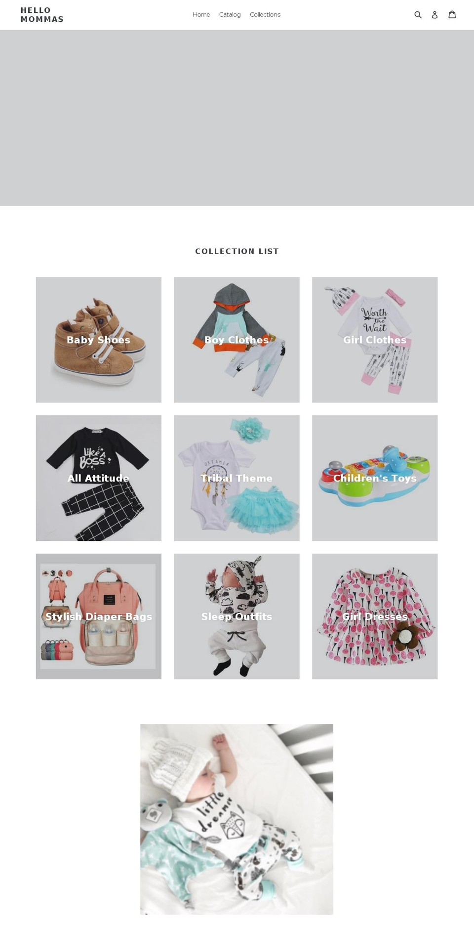 hellomommas.com shopify website screenshot