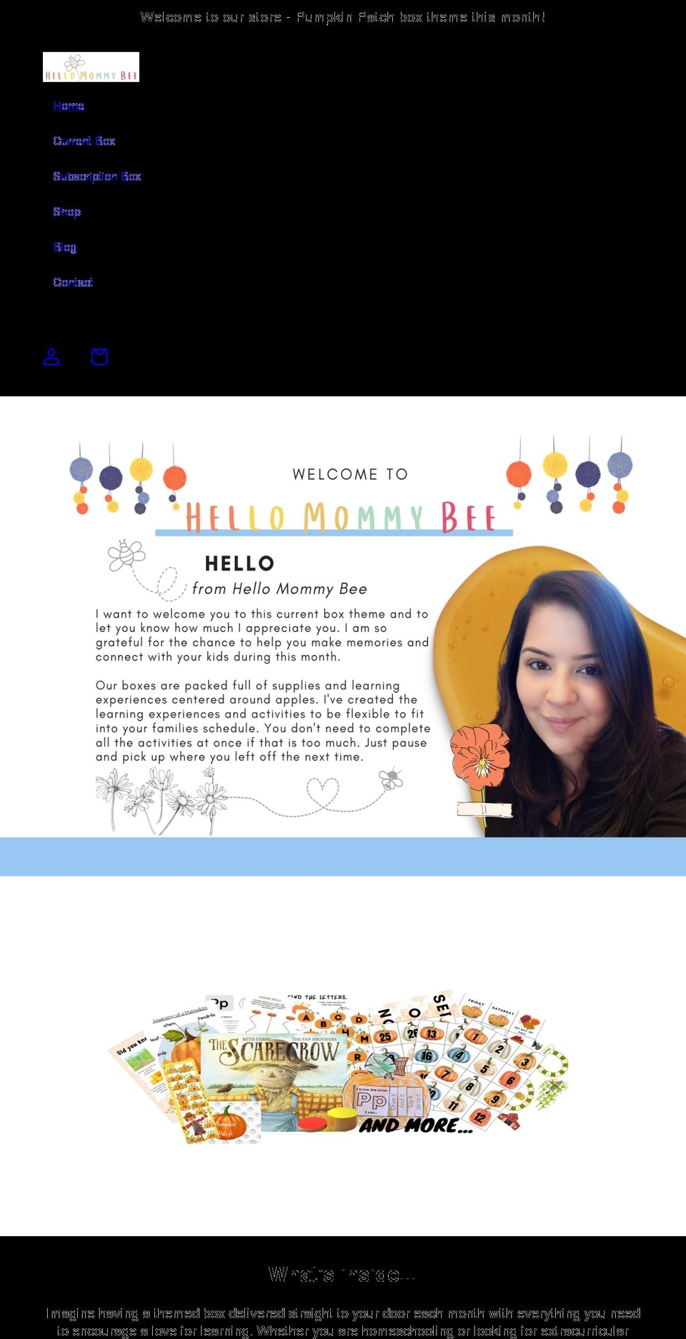 hellomommybee.com shopify website screenshot