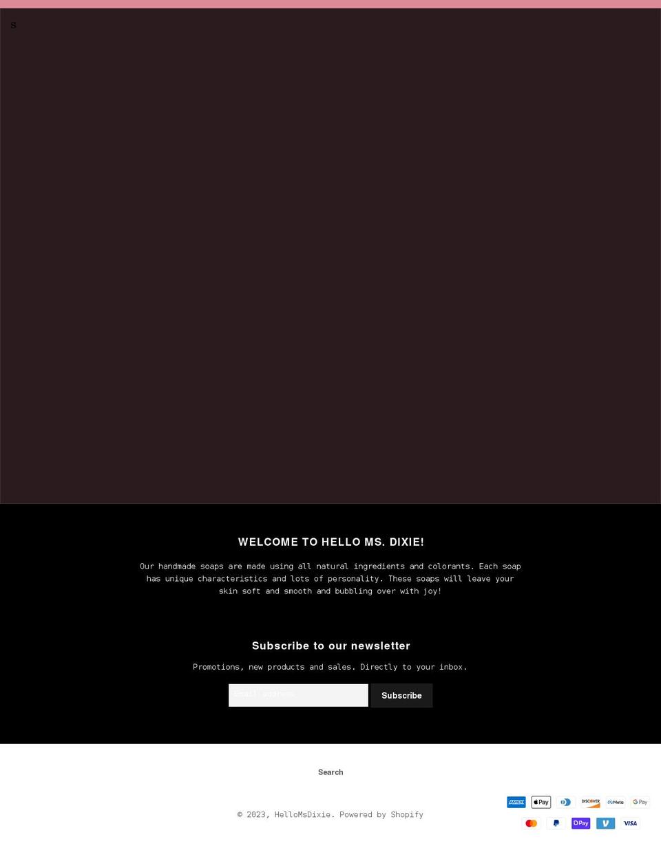 hellomsdixie.com shopify website screenshot