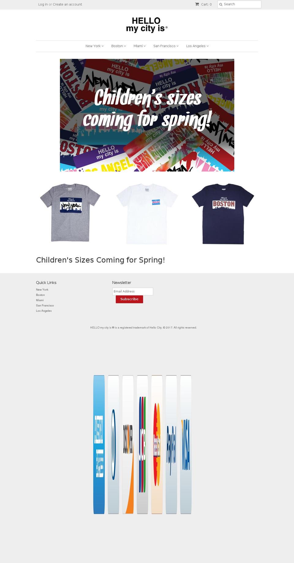 hellomycityis.com shopify website screenshot