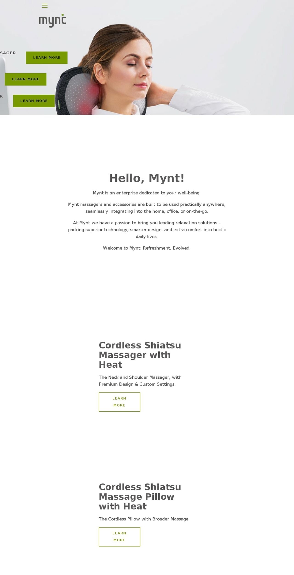 hellomynt.com — Shopify storefront screenshot