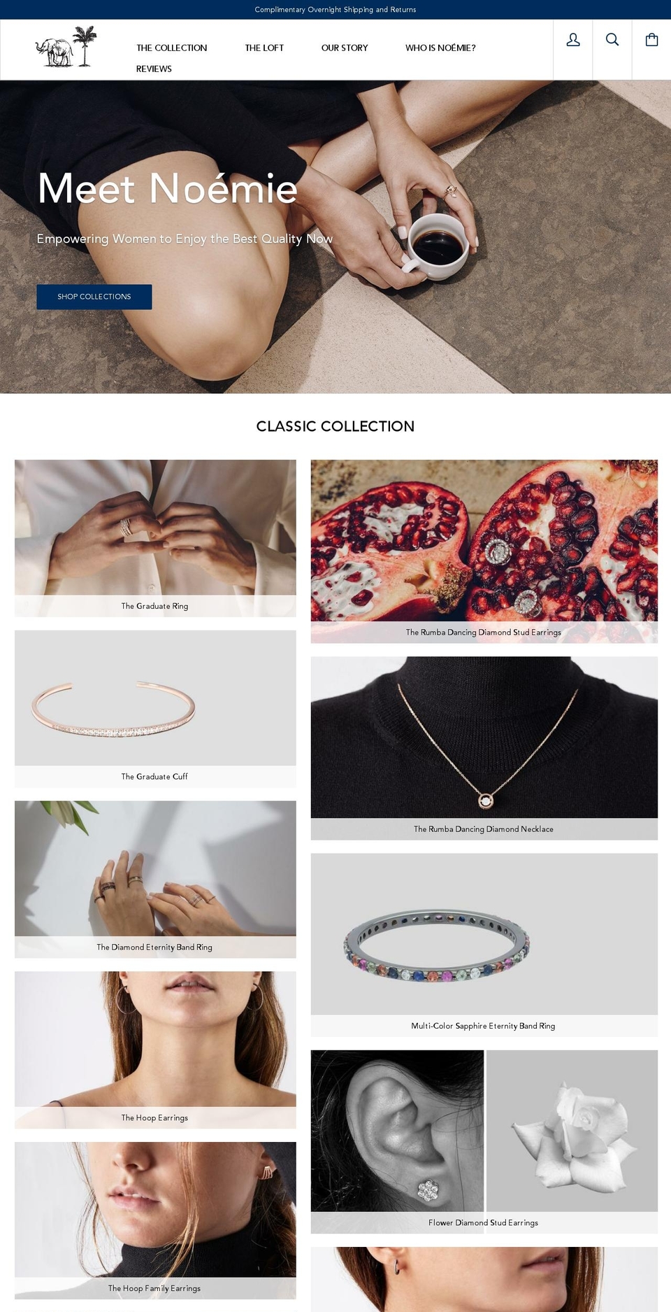 hellonoemie.com shopify website screenshot